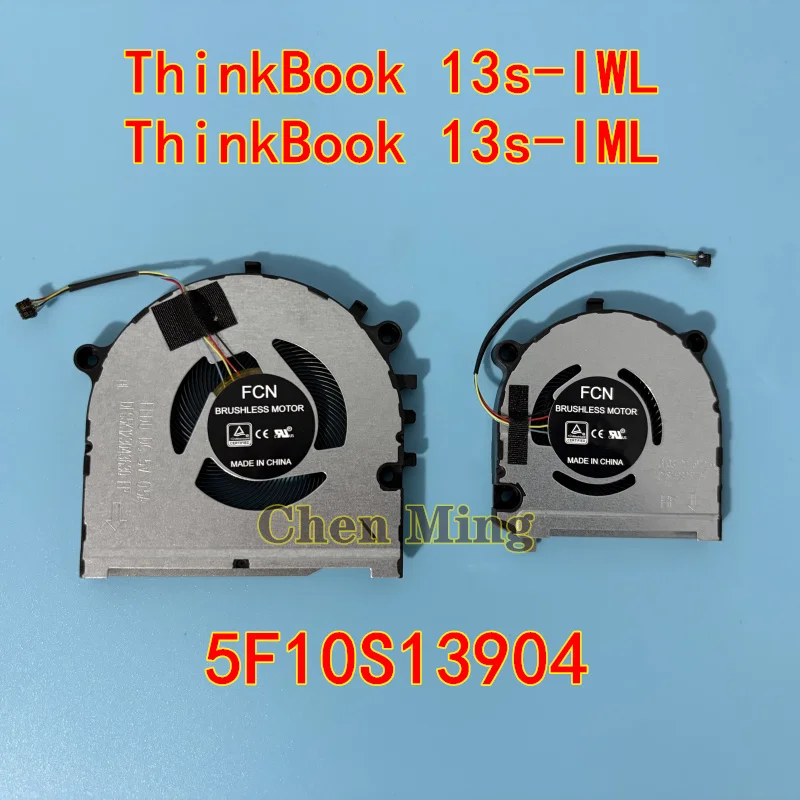 5F10S13904 NEW  for Lenovo ThinkBook 13s-IWL 20RM 13s-IML 20RS Fan Laptop CPU GPU Cooling Fan