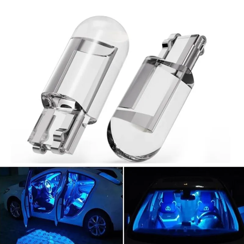 5Pcs W5W Glass Shell Cob LED Car Bulb Accessories For Saturn Astra Aura Ion Outlook Vue For Hummer H1 H2 H3 H3T H5 H6