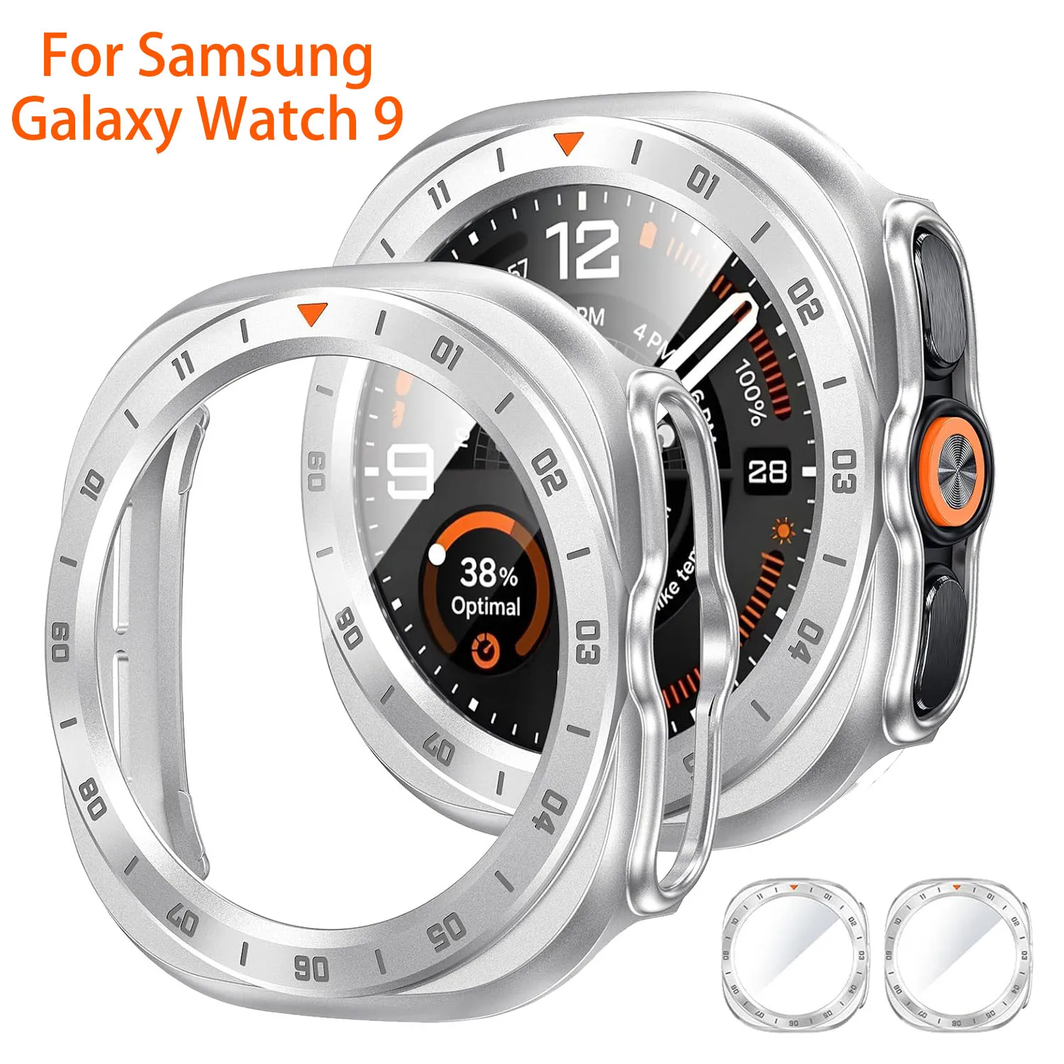 Protective Case Tempered Cover For Samsung Galaxy Watch 9 Ultra2 47mm Shell Case Anti-scratch Bumper for Watch Ultra 2026