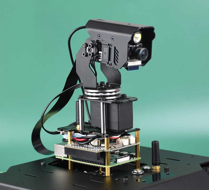 360° Omni-Directional High Torque 2-Axis Expandable Gimbal Camera Module, Driven by Serial Bus Servo, Based on Universal Drive