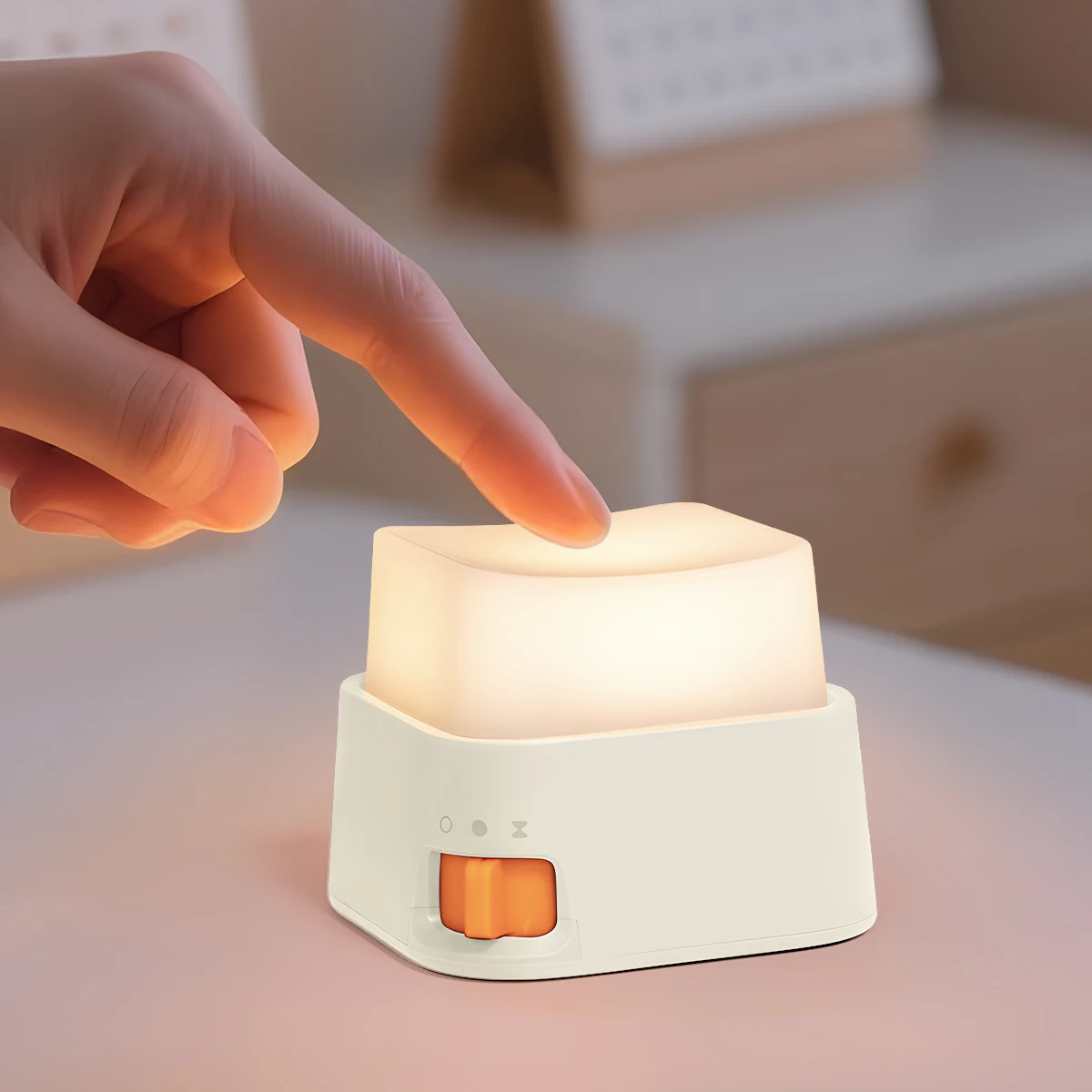 

Night Light with Adjustable Brightness, Keyborad Click Styel, 150-Hour Battery Life for Kids Room, Kitchen,Desktop