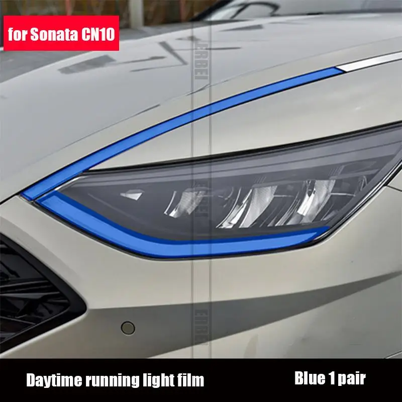 For Hyundai Sonata DN8 2020 driving lights car tail fog lights rearview mirrors turn lights color change film decoration