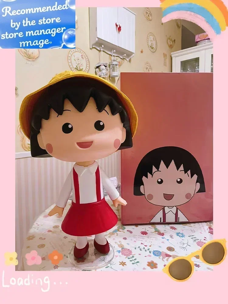 

2024 Kawaii 43cm Sakura Momoko Toy Oversized Ornament Action Figure Tabletop Furniture Collection Model Children'S Birthday Gift