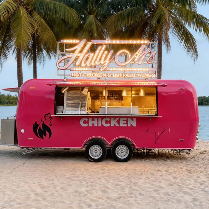 

Mini Street Portable Food Vending Truck Hot Dog Pizza Burger Charcoal Bbq French Fries Food Cart on Wheels Snack Food