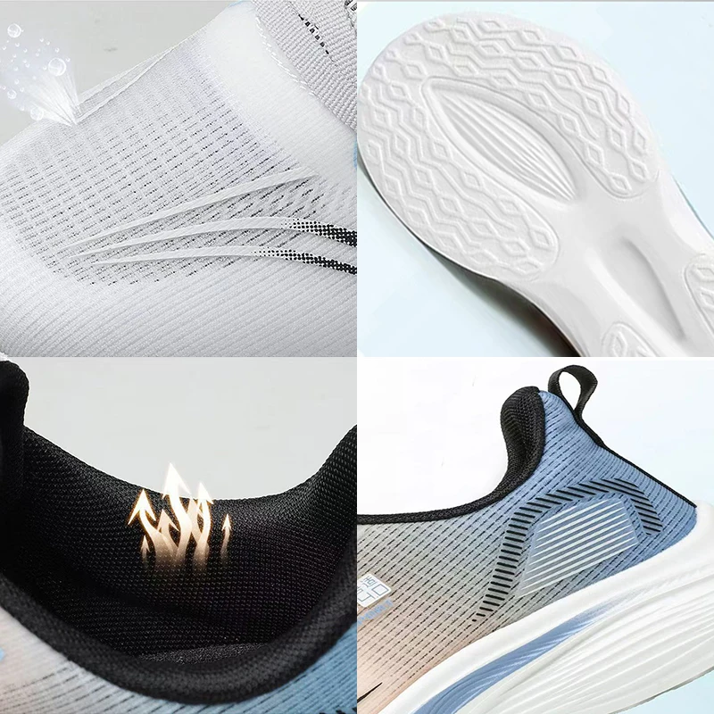 

Oulylan Summer Large Size Male Sneakers Soft Soled Mixed Color Running Footwear Outdoor Breathable Casual Sports Shoes for Men