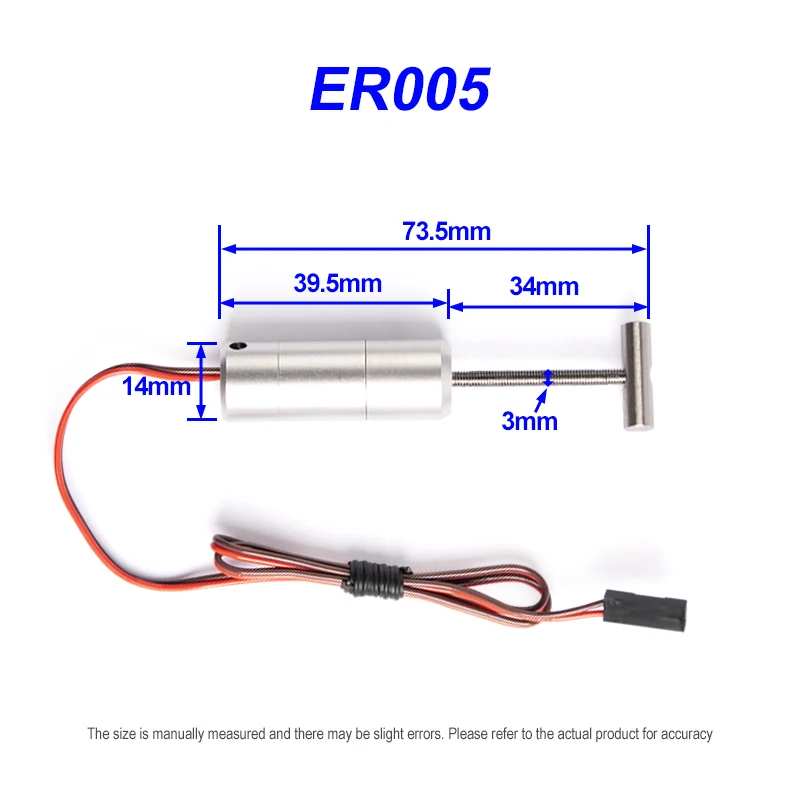 JP Hobby ER005 Retract Motor with Guiding Slider for 3-4 Kg RC Planes Toy Grade Aluminum Alloy Durable Design