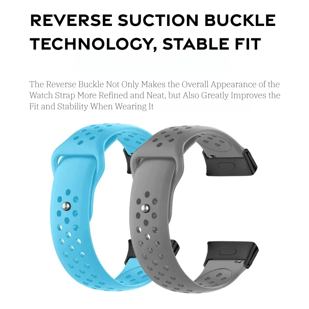 حزام رياضي سريع الإصدار لساعة Redmi 3 سوار بإبزيم عكسي وفتحات هوائية صديقة للبشرة من السيليكون ملحقات حزام الساعة #3