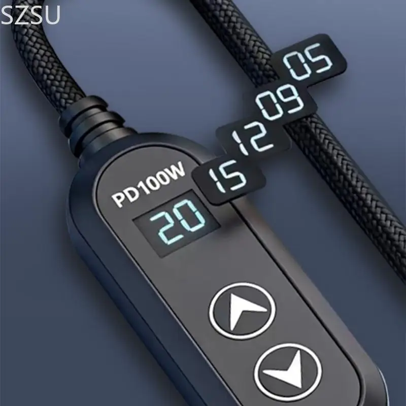 SZSU Type C to Chargers with Adjustable Voltages Enabling PD100W Fast Charging on Legacies Devices Compatibility
