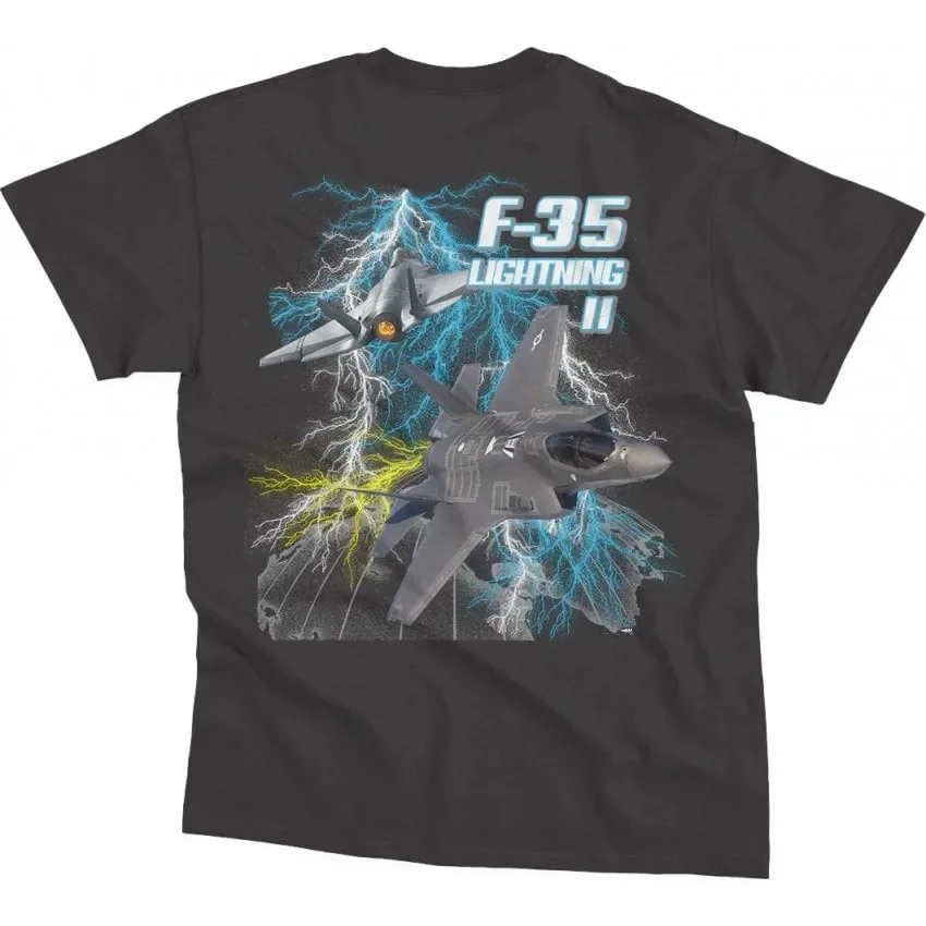 F-35 Lightning II Strike Fighter Air Force T-Shirt Short Sleeve Casual 100% Cotton O-Neck Men T Shirt