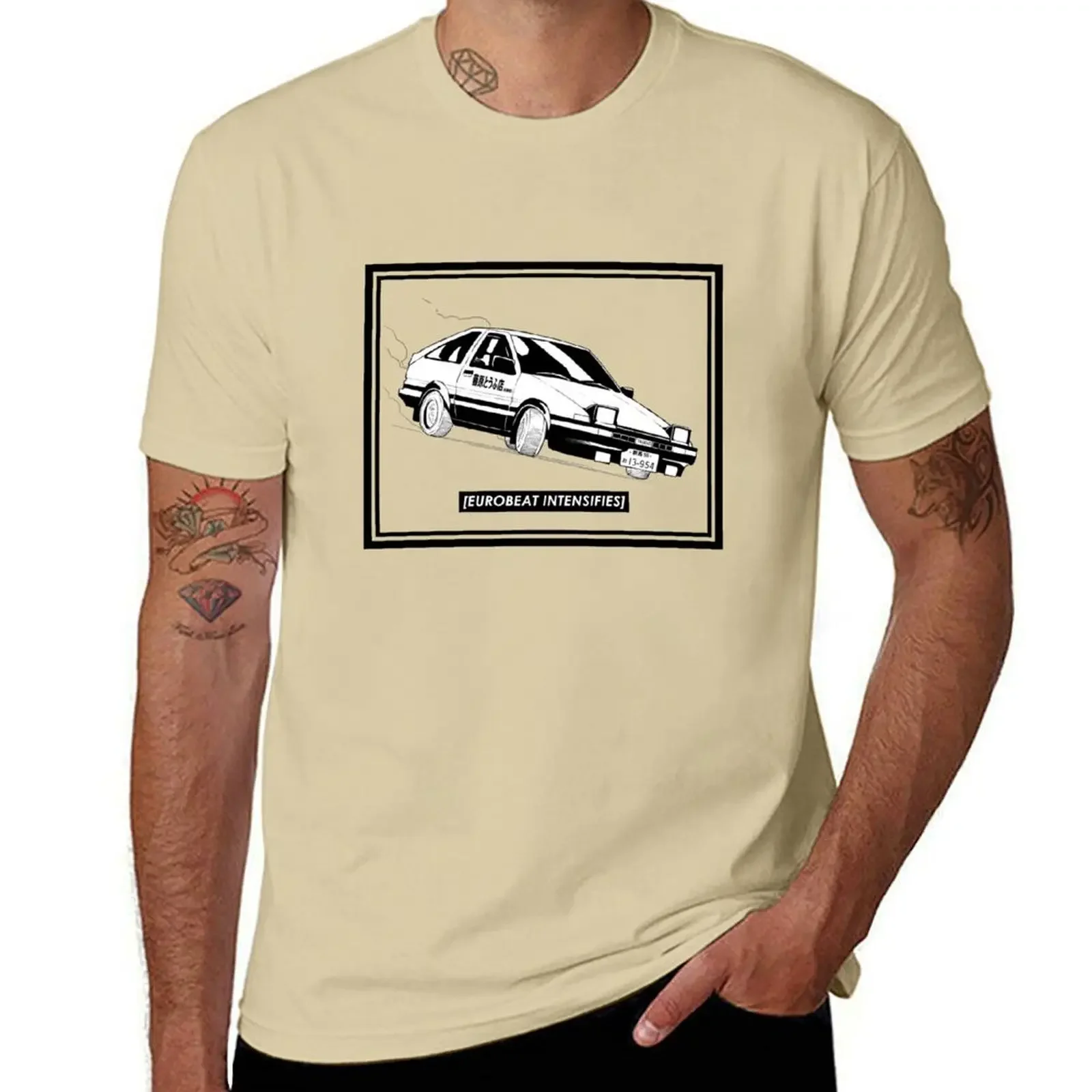 Eurobeat, интенсифи AE86 Kansei Dorifto, оригинал D, тяжелые весы, винтажная одежда, мужская одежда