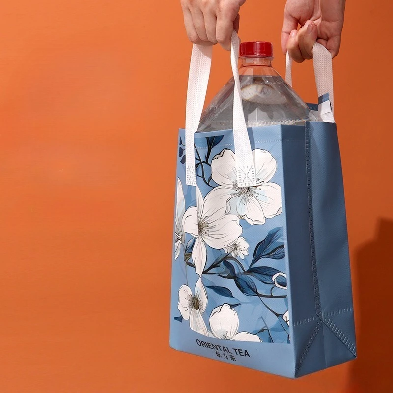 insulated-takeaway-packaging-bag-milk-tea-coffee-packaging-bags-catering-commercial-cold-insulated-thick-tote-bag-50pcs