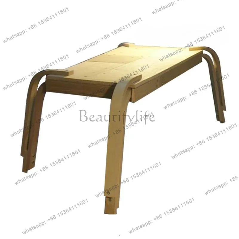 

Modern Handmade Dining Table Log Style Retro Style Simple Computer Table Workbench Custom Table