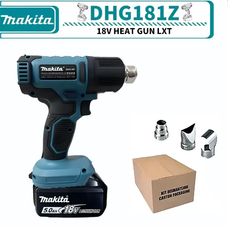 

100% Makita DHG181Z 18V cordless hot air gun LXT lithium power tool 150-550 º C shrink film drying gun transparent sticker ️✅