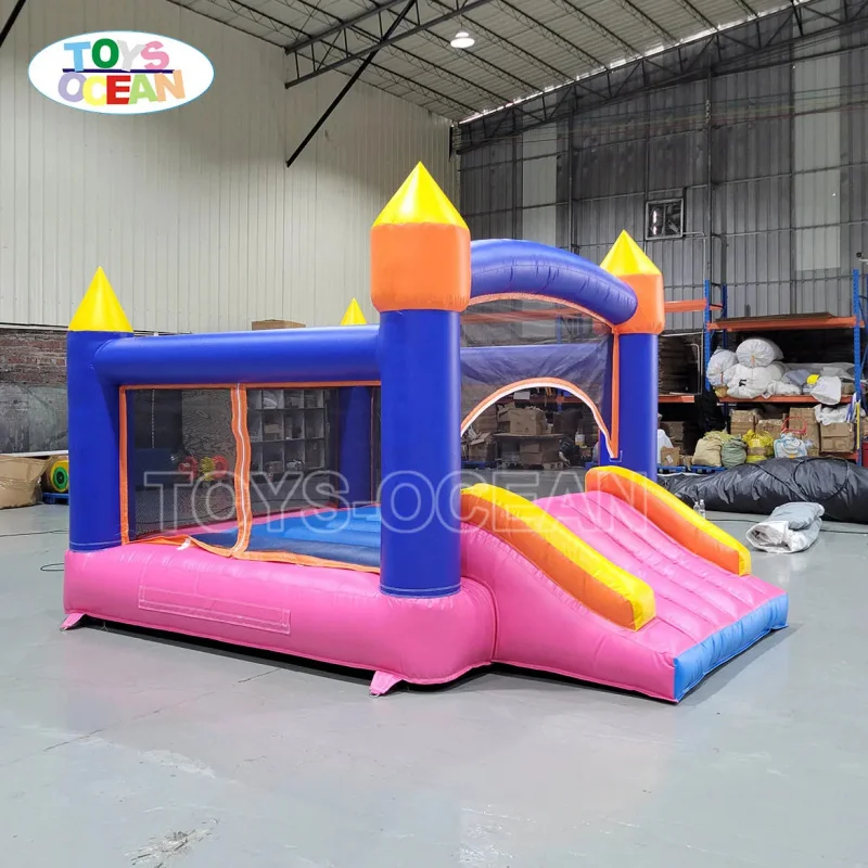 Commercial Grade Mini Inflatable Bounce House with Slide, Kids Party Rental Bouncy Castle for Indoor Outdoor Backyard Event Use