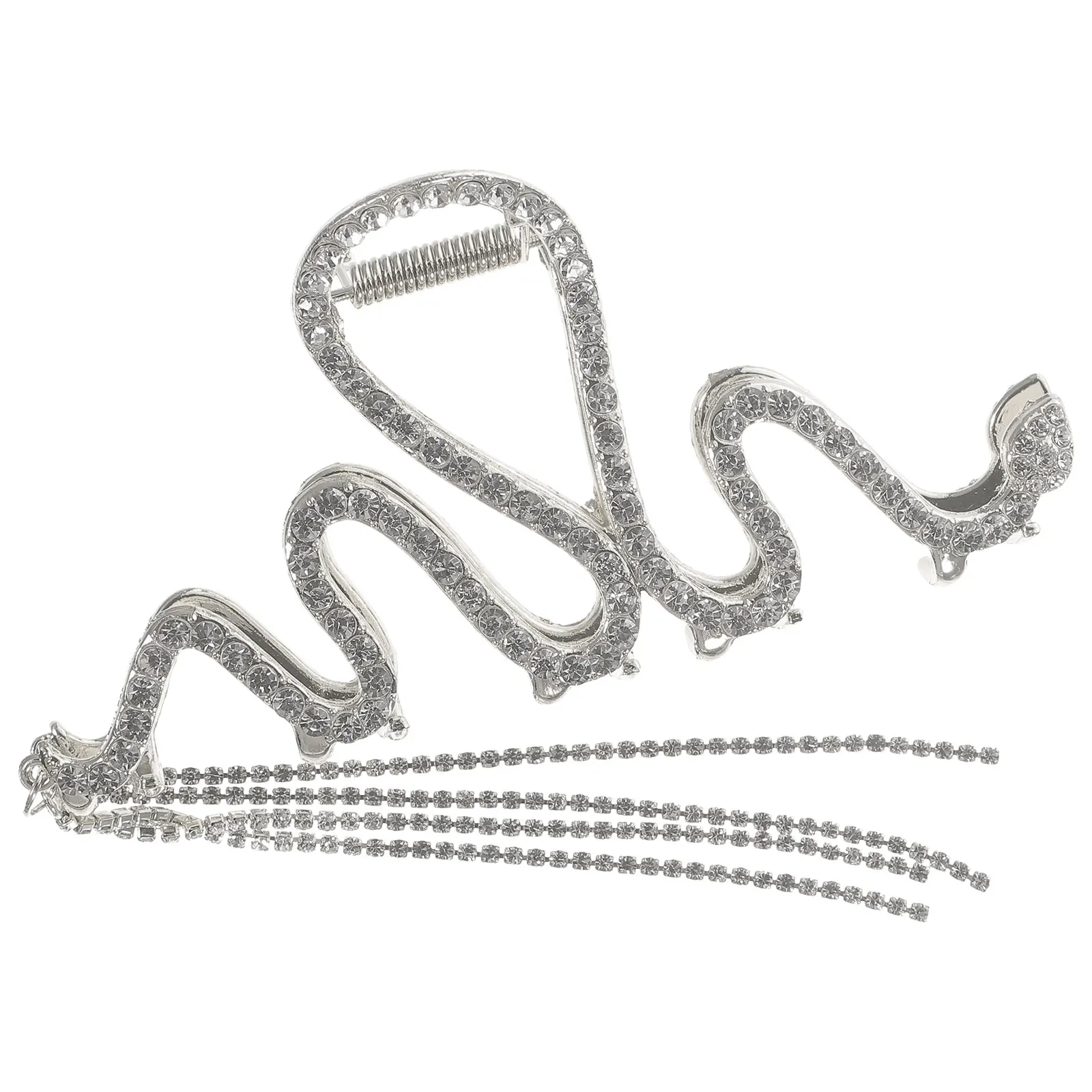 

Full Claw Clips Rhinestone Silver Women Styling Tools Thick Fine Long Hair Party Wedding Prom Everyday Jaw Claws
