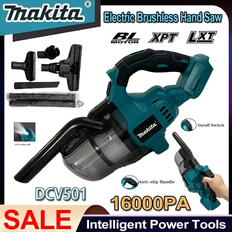 Makita DCV501 Cordless Handheld Vacuum Cleaner Portable Brushless Vehicle Mounted Floor Cleaner Household Power Tools