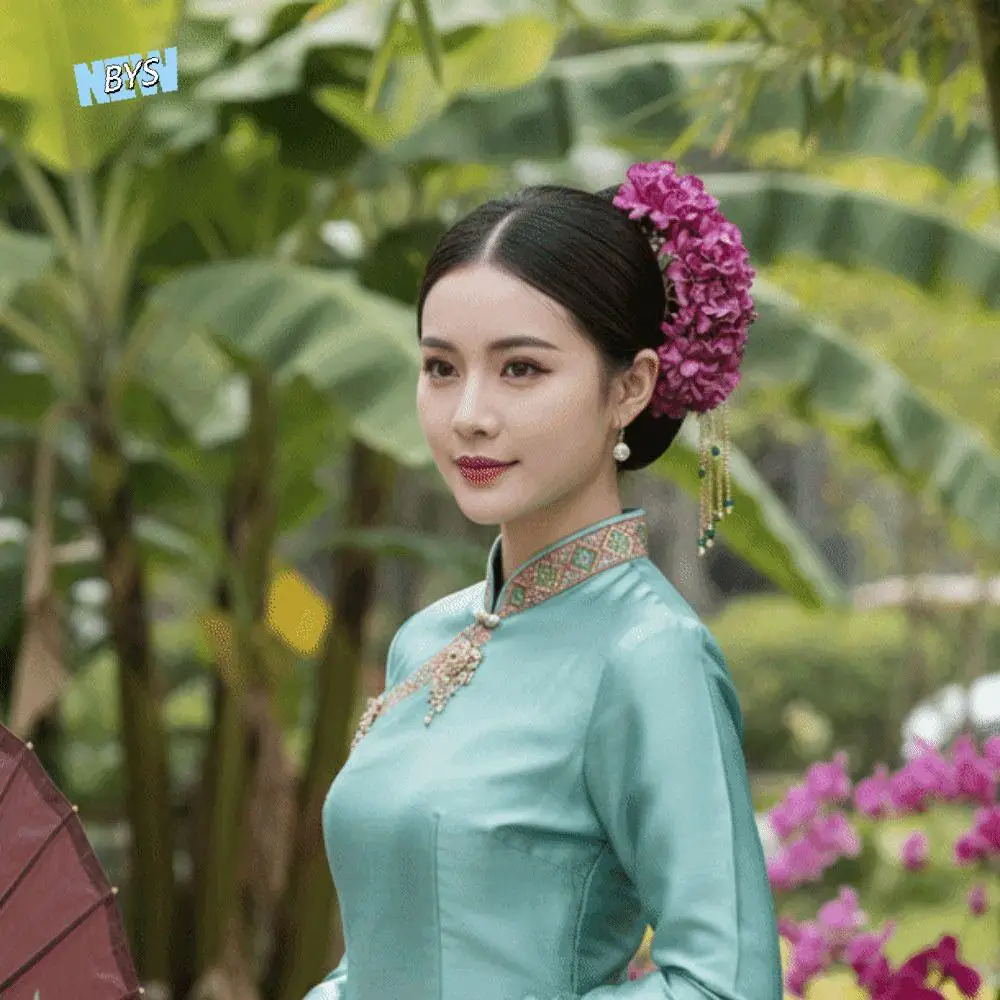 أغطية الرأس زهرة حلوة عصا الشعر البوهيمي محاكاة زهرة التايلاندية دبوس الشعر الجنية شوكة الشعر العروس إكسسوارات الشعر يوميا