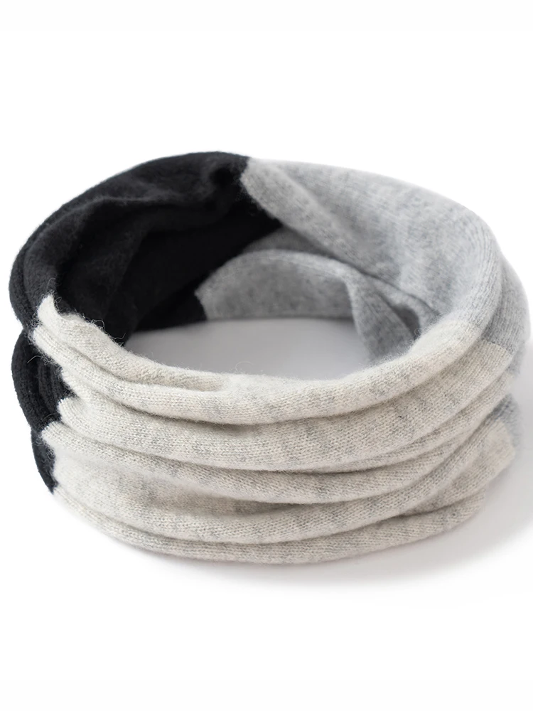 TLOML 新しい女性の 100% カシミヤ 3 色カシミヤスカーフ秋冬ソフト暖かいラップカシミヤニット高品質シックなトップス