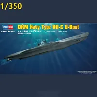 Hobby Boss 83505 1/350 Scale Model German DKM Navy Type VII-C U-Boat Submarine Static Kit with Etched Parts for Model DIY Toys