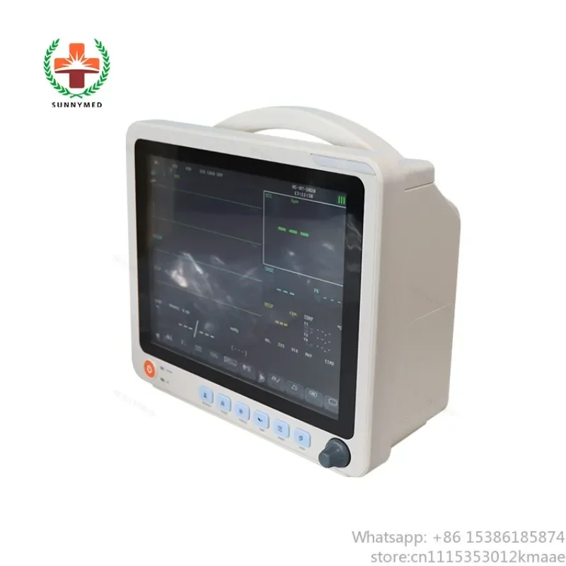 Vequyn Sy-C005t Health Care 12 Inch Touch Screen Bedside Patient Monitor for Human in Stock