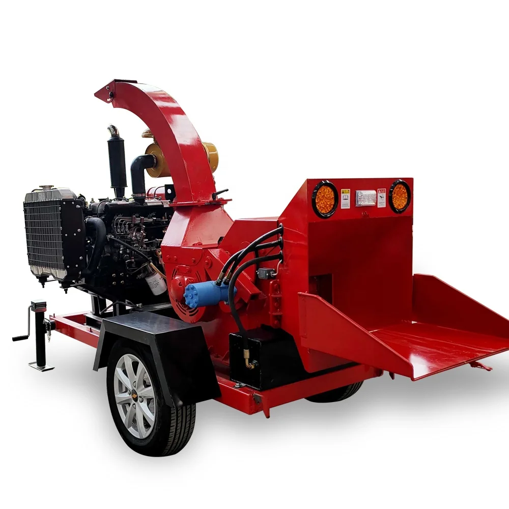 Superfast self feeding 15 petrol powered wood chipper shredder/wood chipper/ATV wood chipper