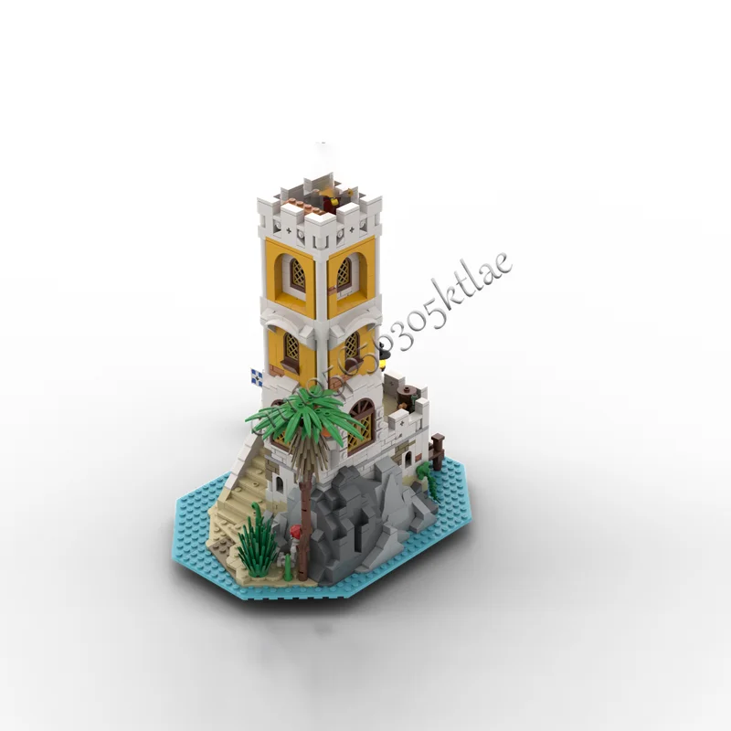 1174PCS Customized MOC Custom Made Medieval Castle 6625 Island Remake Model Building DIY Blocks Bricks Assembly Toy Holiday Gift