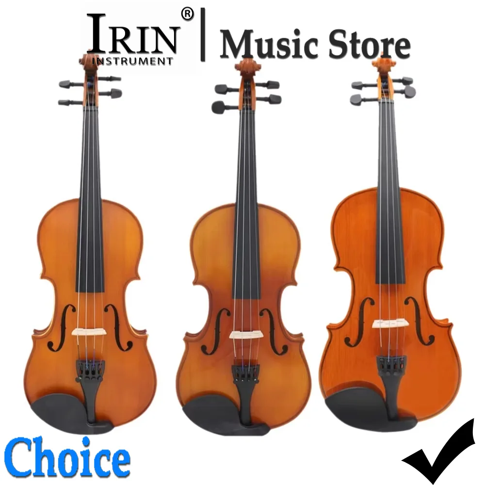 IRIN Acoustic Violin 4/4 Natural Color Spruce Violino With Bag Bow Pro Stringed Instrument for Violinist Playing Performance