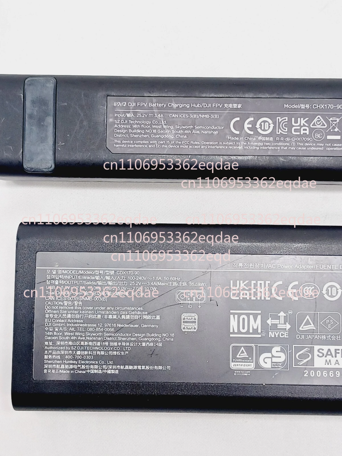 Genuine FOR DJI FPV Drone AC Power Battery Charger With Battery Hub - Tested Working