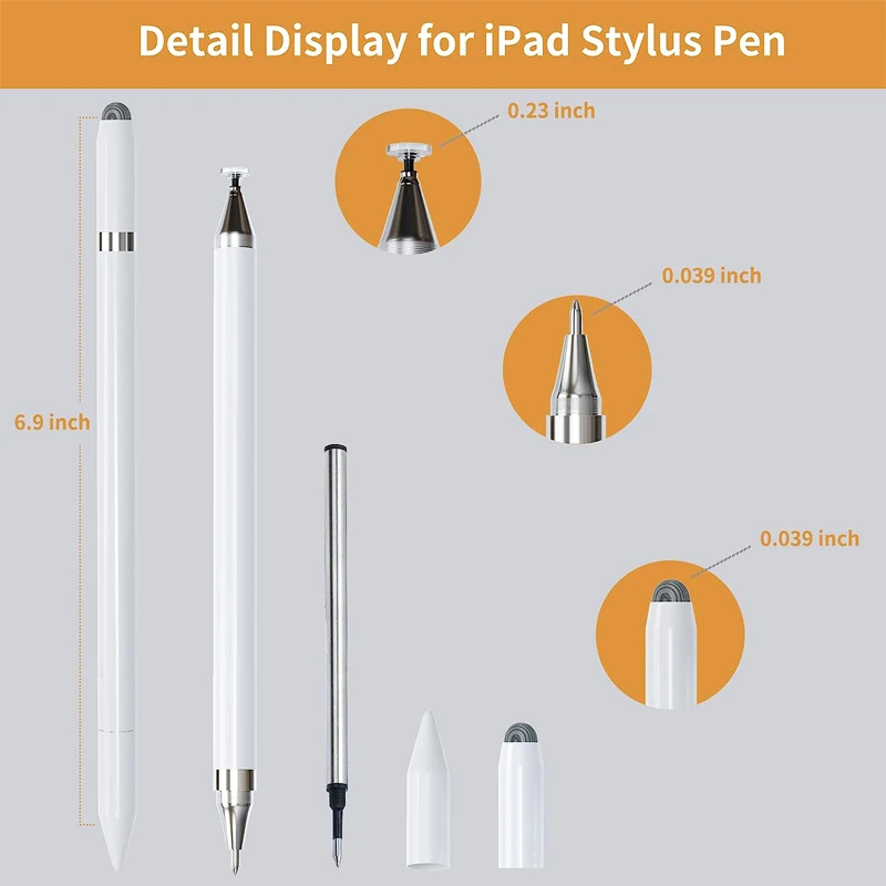 Universal 3 in 1 Magnetic Stylus Pencil for Apple Tablet Pc Ballpoint Pens Protable Touch Screen Pen for Ipad Accessories