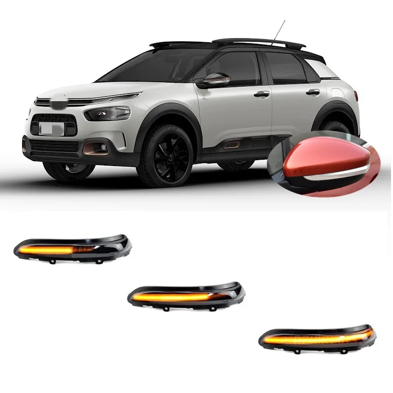 Fit for CITROEN C4 Cactus 2018 2019 2020 2021 2022 2023 Dynamic LED Sequential Indicator Mirror Turn Light Signal Lamp