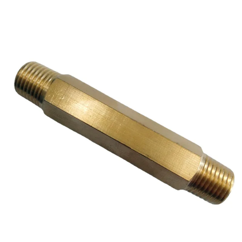 Copper External Direct Extension Pipe External Tooth threaded 1/8 1/4 3/8 1/2 3/4  Male to Male Thread Adapter