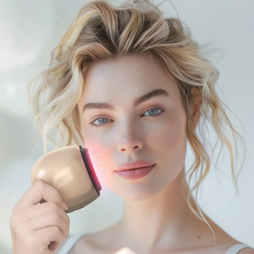 LED-fotontherapie Zorg Gezichtsogen Schoonheid Massager Apparaat voor gezicht en nek Lifting Thuisgebruik Elektrisch schoonheidsinstrument