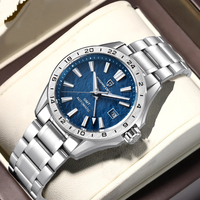 PAGANI DESIGN 2025 New GMT Watch Desert Texture Luxury Men Mechanical Watch Gift Water Resistance Sapphire Glass Automatic watch