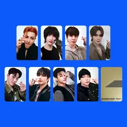 Kpop 8 pz/set ATEEZ Mini Ten nuovo Album GOLDEN HOUR:Part.1 LOMO Card Mingi San Hongjoong Photo Card Fan Collection cartolina regalo