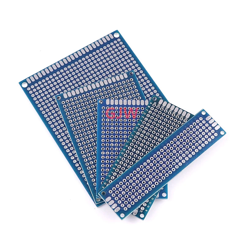 2PCS PCB Board Prototype Board Blue 3x7cm 4x6cm 5x7cm 7x9cm Double Sided Circuit Boards DIY Electronic Kit