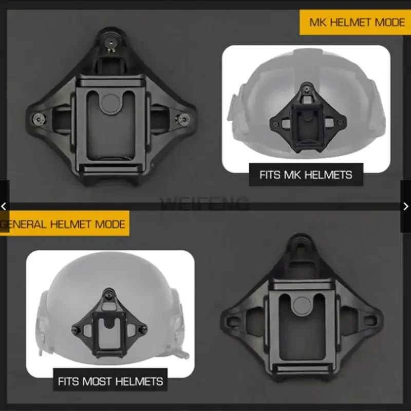 Tactical Helmet Night Vision Mount Base Adapter Device FAST VAS Shroud NVG Mount Aluminum Alloy Modular Helmet Accessories