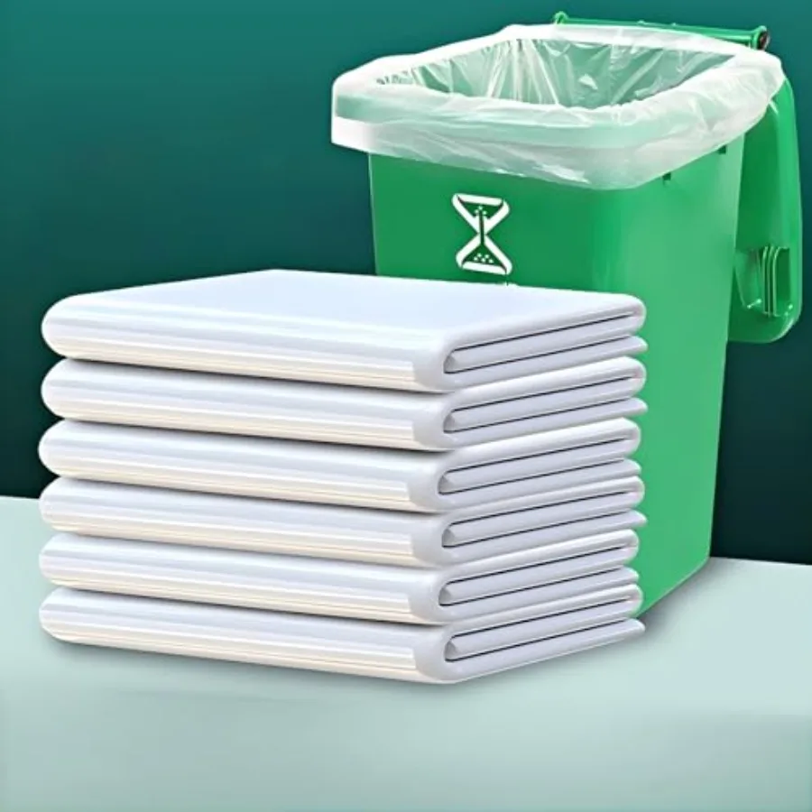 100PCS Large Waste Garbage Bag Black Transparent Thickened Garbage Bags Outdoor Restauran Kitchen Disposable Trash Bags