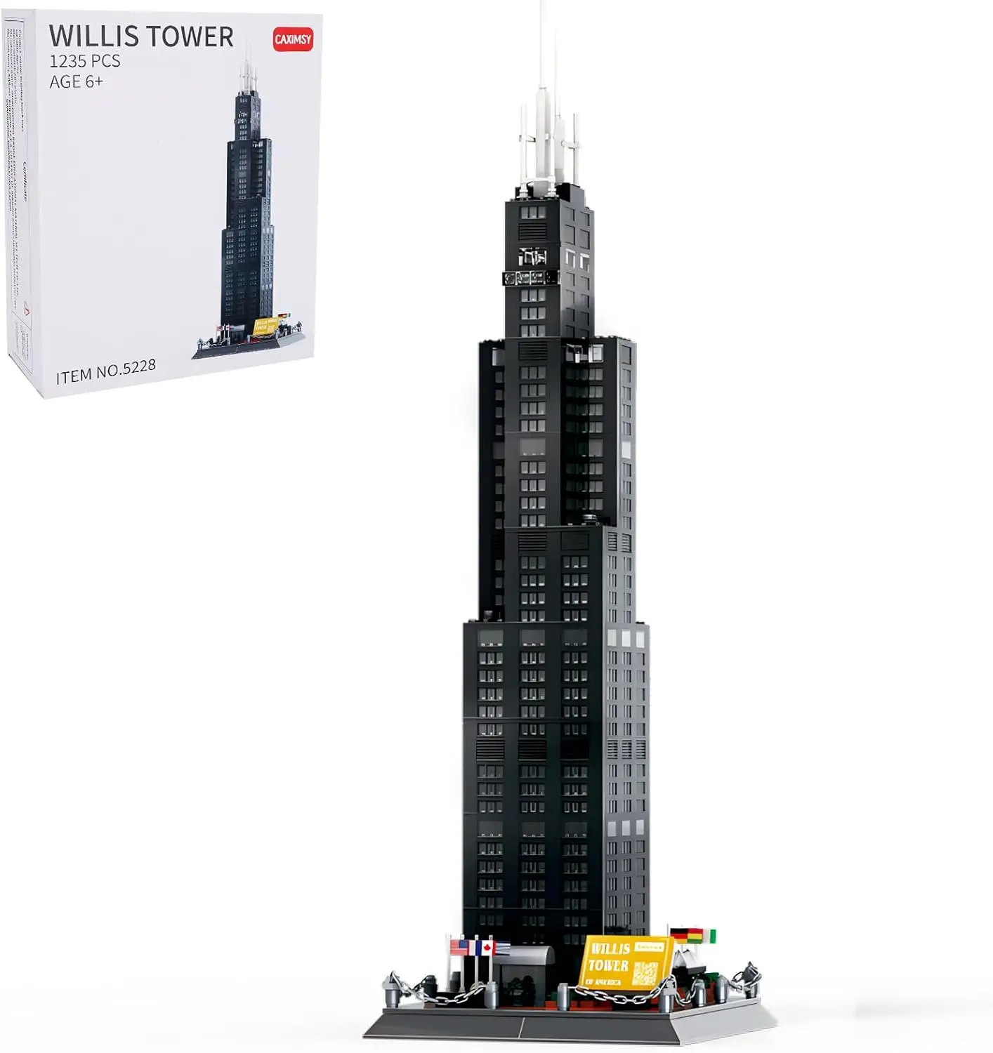 

Наборы строительных блоков Willis Tower Chicago Architecture, офисные достопримечательности, набор Skyline, коллекция игрушек для детей и взрослых 12.