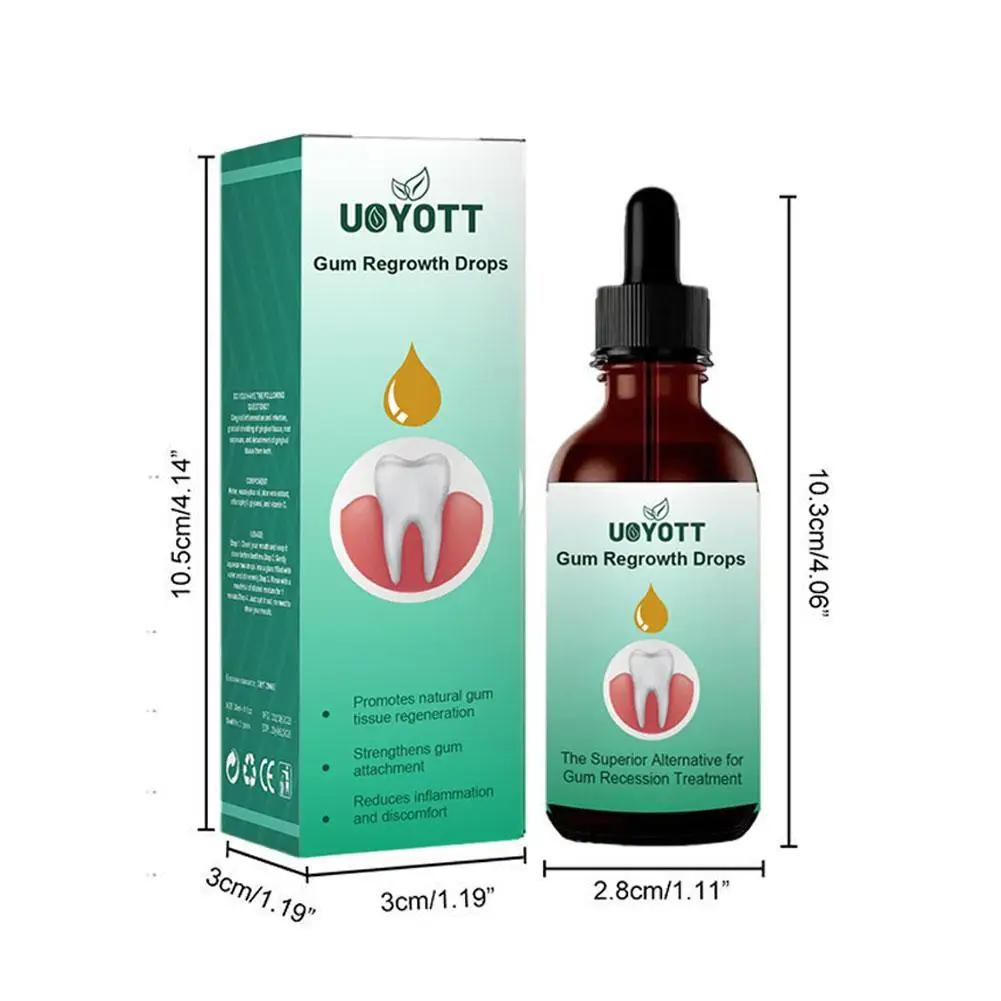 1/2/3/5PC Gum Disease Treatment Gum Regrowth Drops Relieve Blisters Clean Care Oral Treatment Tooth Sores Periodontal Mouth Gum