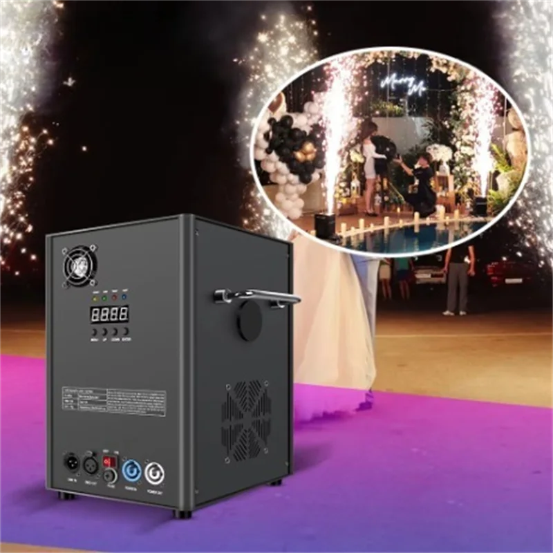 700W Cold Spark Machine Fireworks Machine Hang Upside Down Wedding Cold Sparklers with Remote DMX Control Special Equipment