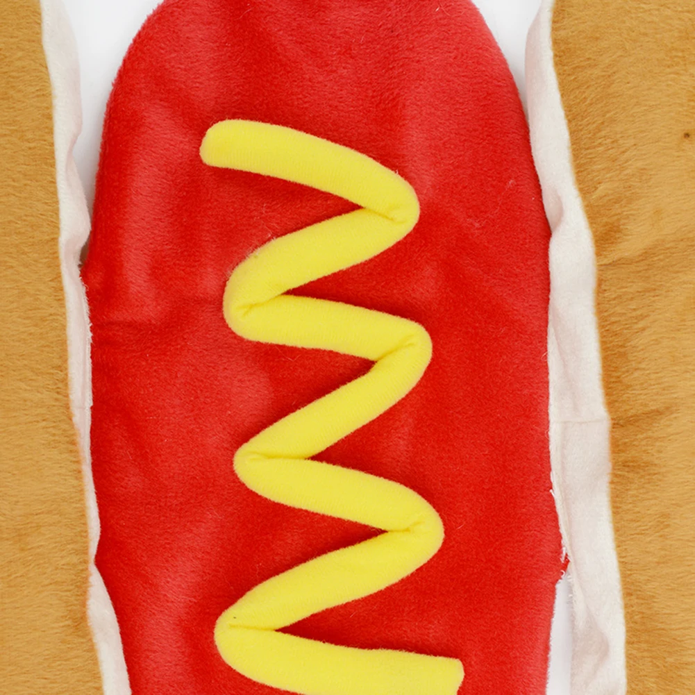 Hot Dog Pet Dog Clothes Puppy Funny Dachshund Sausage Costume Winter Warm Outfit Festival Party Accessories