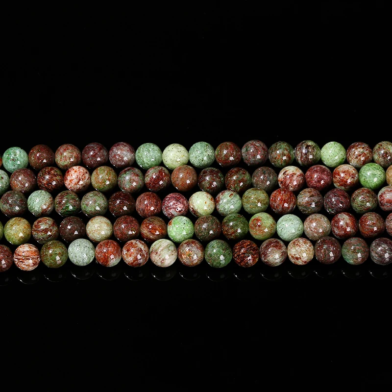 4 6 8 10mm Natural Green Colored Stone Beads Round Loose Spacer Bead For Jewelry Making Diy Necklace Bracelet Accessory Finding