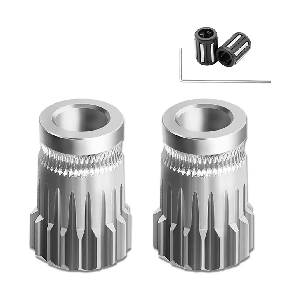 1Set Hardened Dual Drive Gears Kit for Bowden Direct Extruder 1.75mm for Ender 3 CR10 MK8 3D Printers Accessories 3:1 Speed Rate