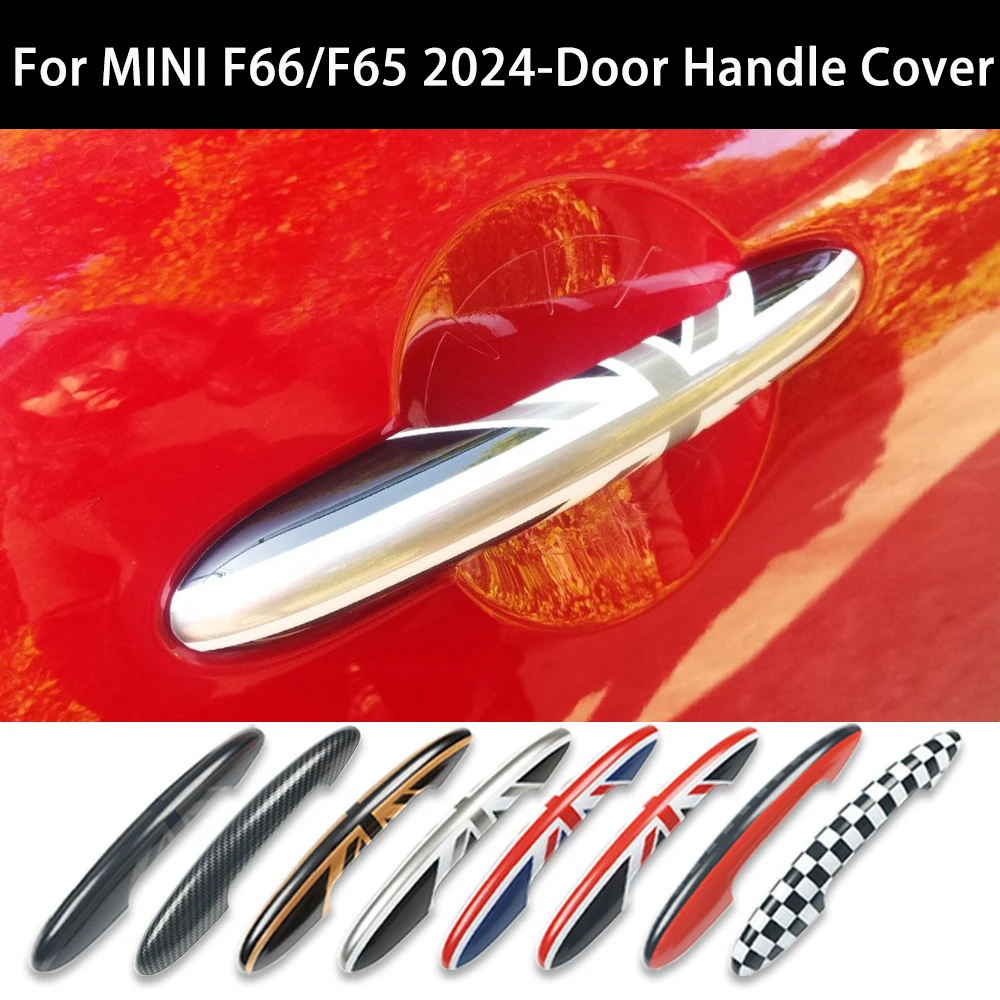 

For MINI Cooper S JCW F65 F66 Car Door Handle Cover Sticker Trim Car-Styling Exterior Parts Accessories 2PCS In Set