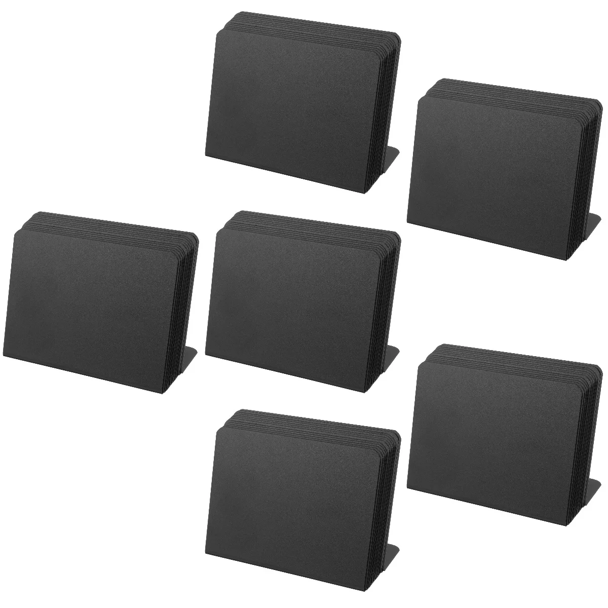 

6pcs 6 Count Dinner Table Chalk Board Signs for Tables PVC Chalkboard Small Blackboard