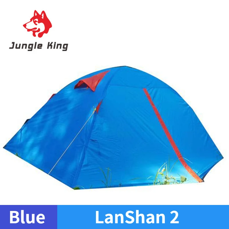 JUNGLE KING LanShan Tent Ultralight 190T/210D Nylon Camping Tent Waterproof Outdoor Hiking Travel Tent Backpacking Cycling Tent