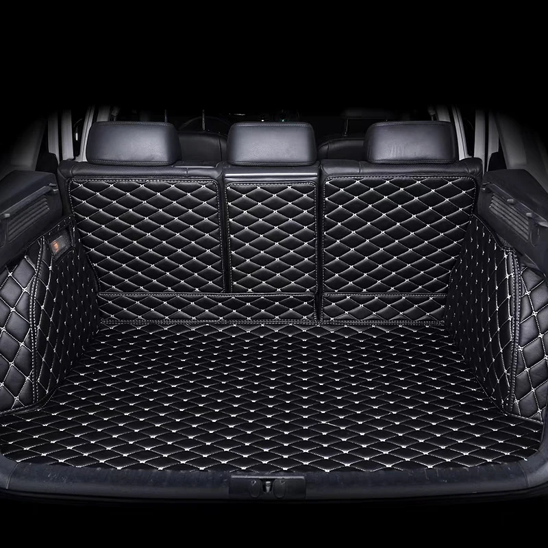 Durable Custom Leather Colorful Car Trunk Mat for BYD Tang Tan EV Han Seal Auto Carpet Interior Parts
