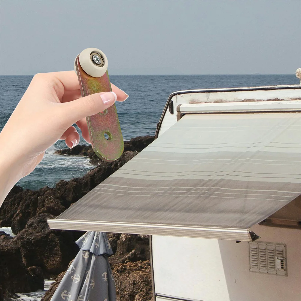 

2Pcs Durable Side Curtain Trailer Rollers Easy Installation Efficient Operation Replacement Parts Patio Screen Door Rollers