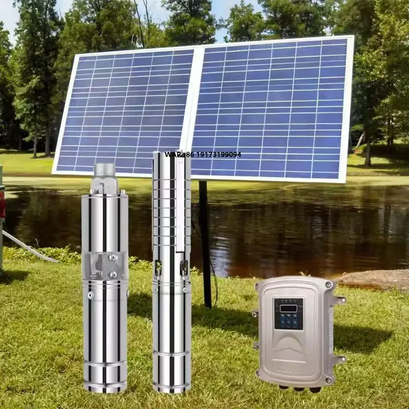 

48V DC Automatic Stainless Steel Centrifugal Solar Water Pump High Deep Well Irrigation Pump Photovoltaic for Submersible Use