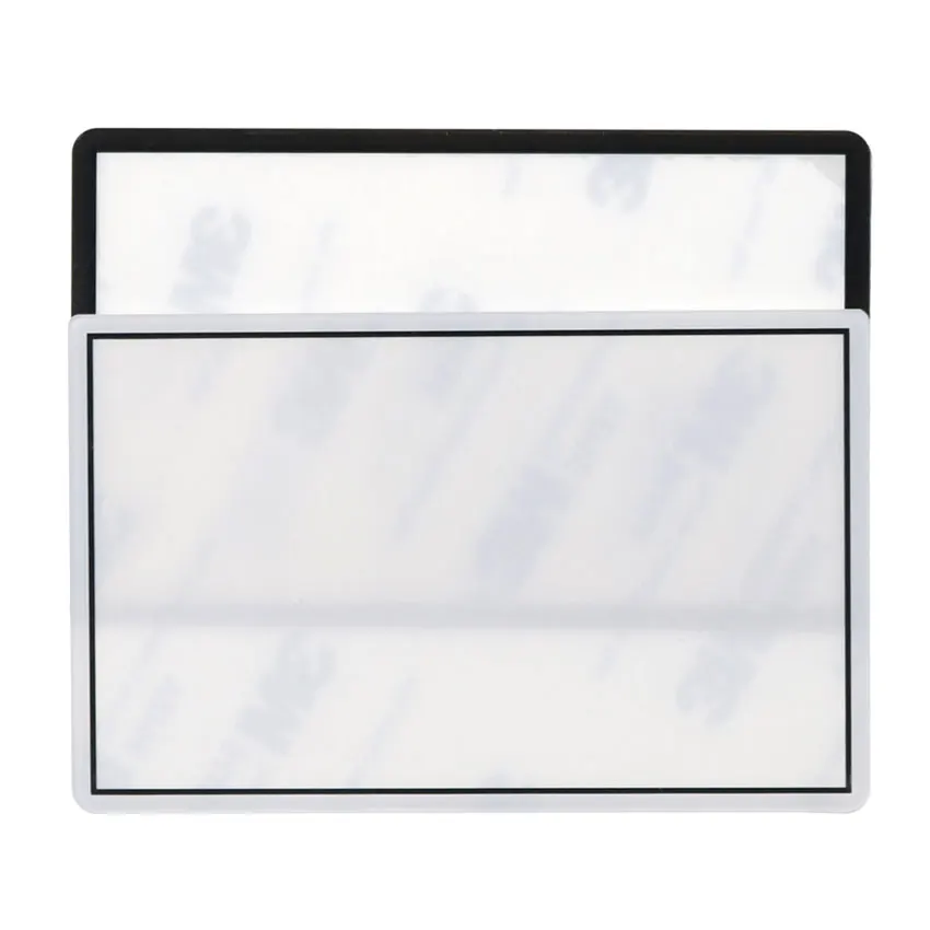 YuXi Top Surface Plastic & Glass Mirror Outer Lens Cover Upper LCD Screen For New 3DS Black White